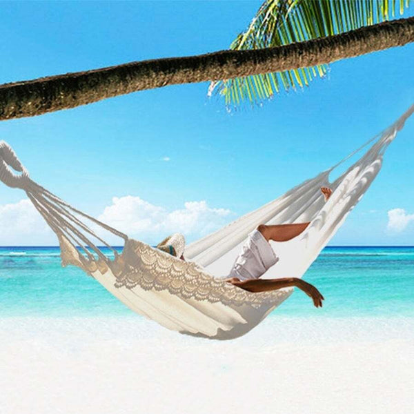 Outdoor Camping Hammock Swing Hanging Chair Garden Decor Patio Chairs