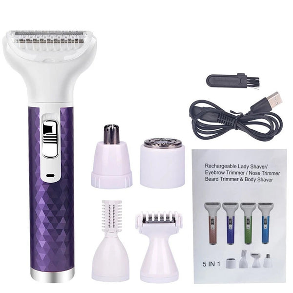 Electric Razor For Women Body Nose Hair Trimmer Face Shavers Eyebrow Clippers & Trimmers