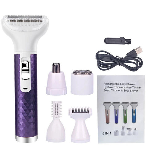 Electric Razor For Women Body Nose Hair Trimmer Face Shavers Eyebrow Clippers & Trimmers