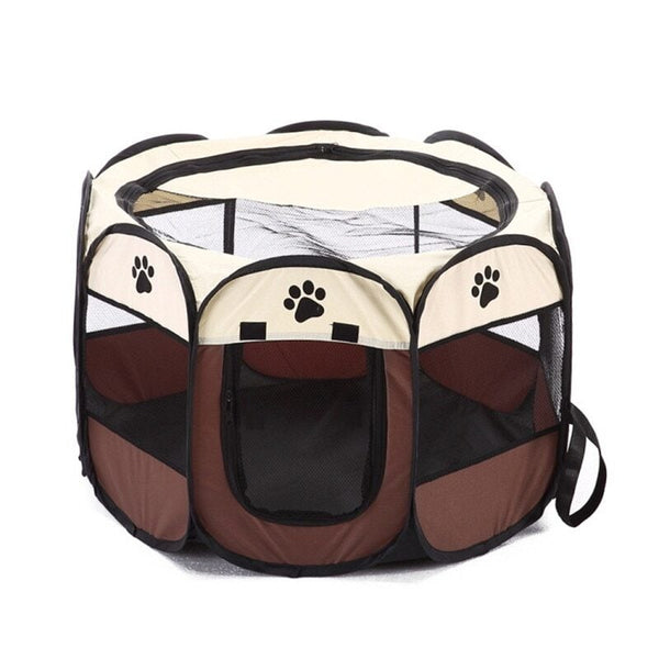 Fence Octagonal Pet Tent Folding Outdoor Cage Puppy Kennel For Dogs Cats Fences & Pens