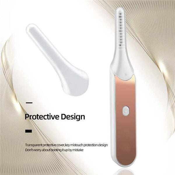 Electric Heated Eyelash Curler Women Makeup Irons Brush Natural Curling Eyelash Tools