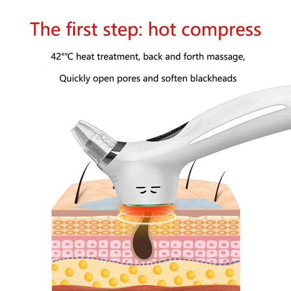Professional Blackhead Remover Vacuum Acne Pimple Spot Suction Electric Facial Cleansing Devices