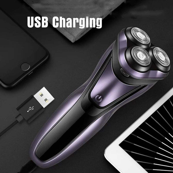 Professional Electric Shaver For Men Beard Trimmer 3D Floating Blade Rechargeable Hair Cutting Machine Led Display Shaving Razor