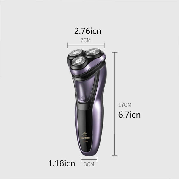 Men's Shavers Professional Electric Shaver Men Beard Trimmer 3D Floating Blade Rechargeable Led Display