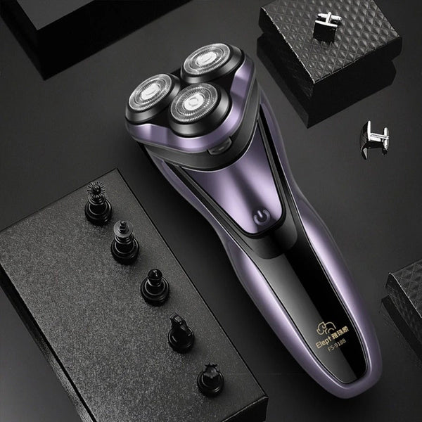 Men's Shavers Professional Electric Shaver Men Beard Trimmer 3D Floating Blade Rechargeable Led Display