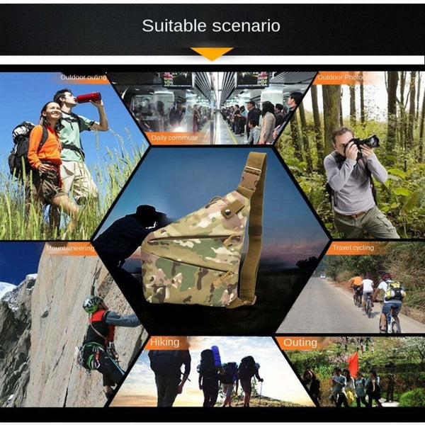 Single Shoulder Men Waterproof Nylon Crossbody Male Messenger Chest Bags