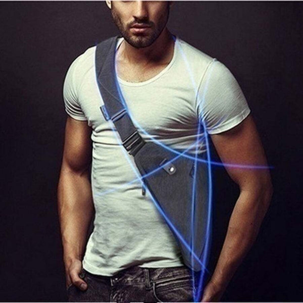 Single Shoulder Men Waterproof Nylon Crossbody Male Messenger Chest Bags