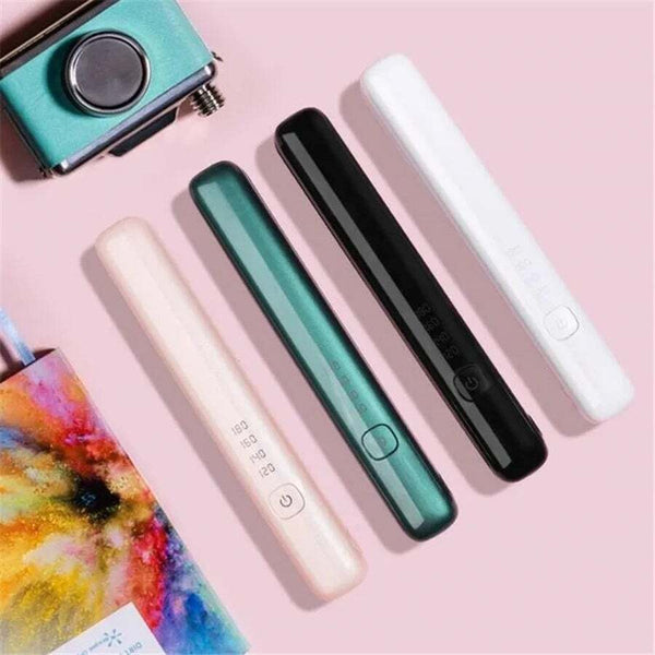 Usb Rechargeable Portable Mini Wireless Curling Iron Hair Straightener Dual Purpose Rollers & Curlers