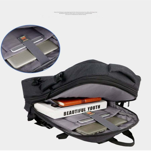 Mens Backpack Usb Charging Multifunctional Laptop Backbag Business Casual Bag Backpacks