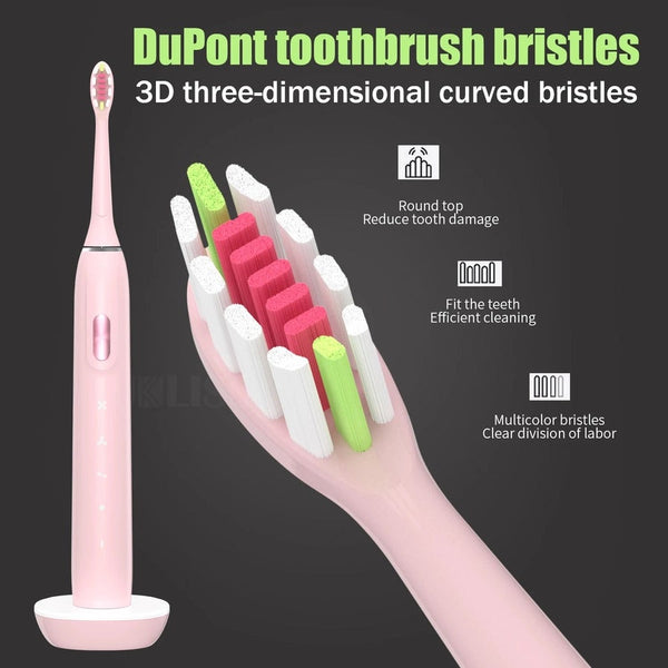 Electric Toothbrushes Sonic Smart Rechargeable Whitening Acoustic Wave