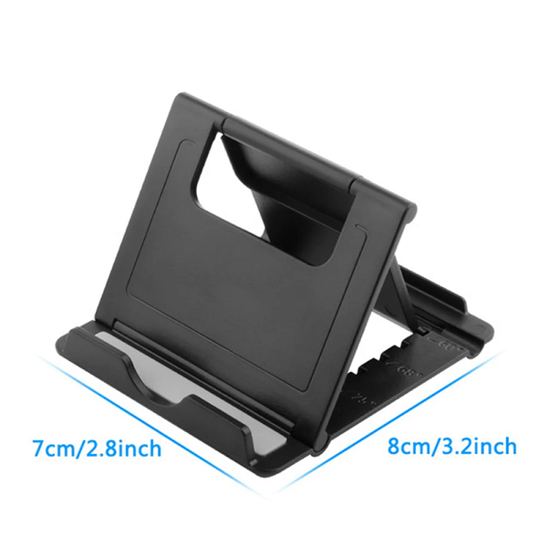 Desk Phone Holder For Iphone Universal Stands Foldable Black
