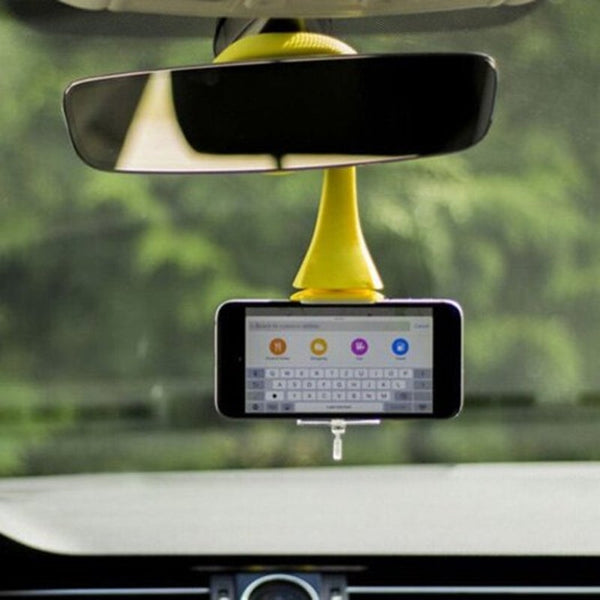 Desktop Bedside Car Bicycle Flexible Phone Holder Bracket Folding Caterpillars Snake Shape For Live Selfie Yellow Mounts & Holders