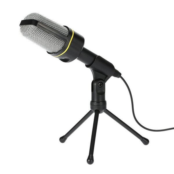 Condenser Microphone Professional 3.5Mm Wired Capacitive With Tripod Stand Microphones