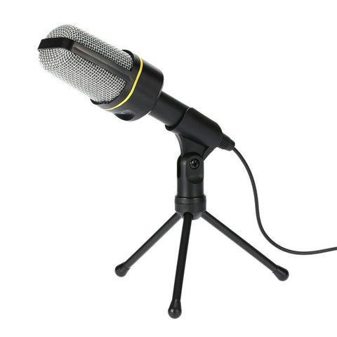 Condenser Microphone Professional 3.5Mm Wired Capacitive With Tripod Stand Microphones