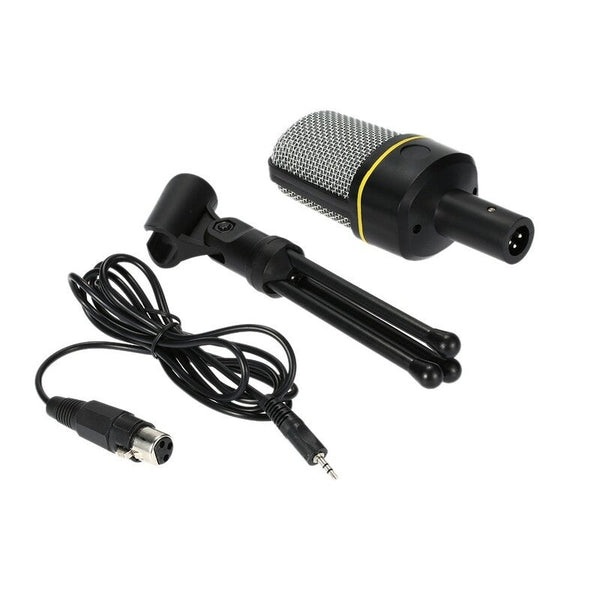 Condenser Microphone Professional 3.5Mm Wired Capacitive With Tripod Stand