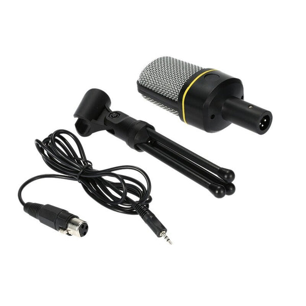 Condenser Microphone Professional 3.5Mm Wired Capacitive With Tripod Stand Microphones