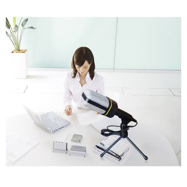 Condenser Microphone Professional 3.5Mm Wired Capacitive With Tripod Stand Microphones