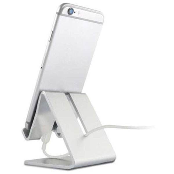 Desktop Phone Metal Stand Holder Silver Mounts & Holders