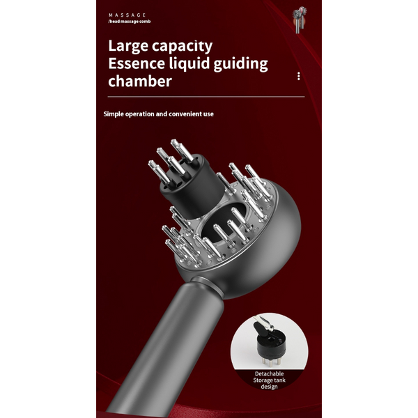 White Advanced Scalp Therapy Comb Red Blue Light Ems Serum Applicator Brushes & Combs