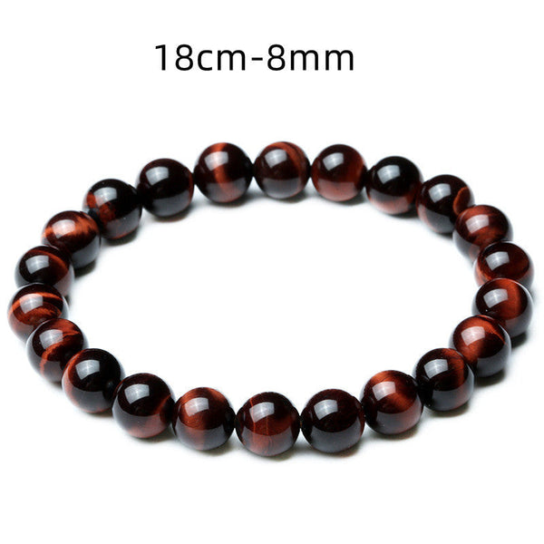 Veile Studios 8Mm Tiger Eye Bracelet Stretch Design Unisex Fashion Jewellery For Casual Wear Bracelets