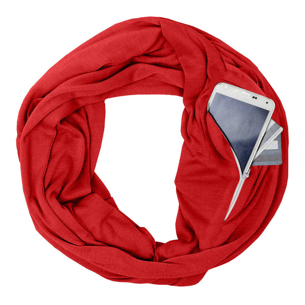 Solid Colour Pocket Scarf Women's Accessories Scarves & Wraps
