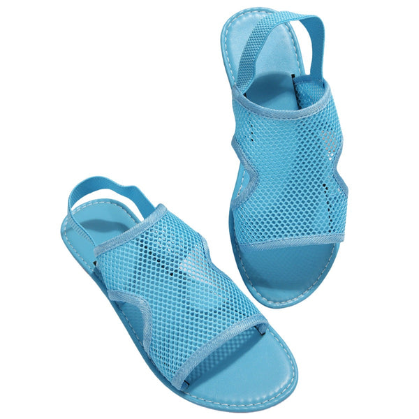New Mesh Sandals Summer Casual Breathable Flat Shoes For Women And Men Beach Flats