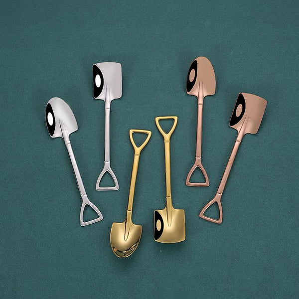 Stainless Steel Metal Shovel Ice Cream Spoon Coffee Scoop Spoons