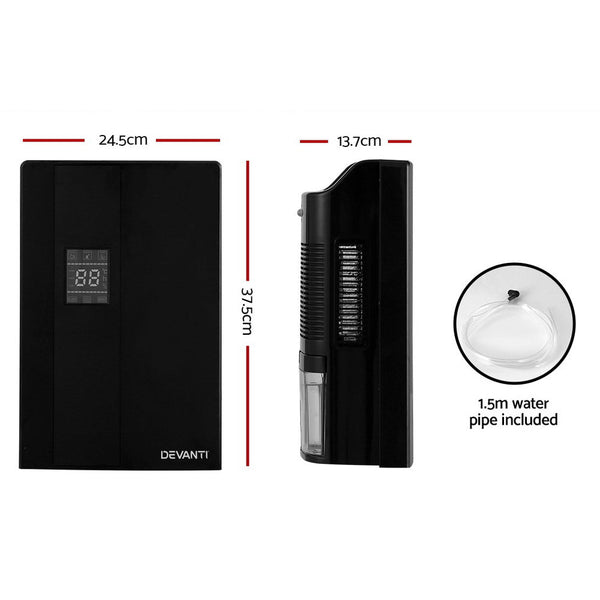 Devanti 2L Dehumidifier Air Purify Black Dehumidifiers