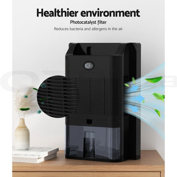 Devanti 2L Dehumidifier Air Purify Black Dehumidifiers