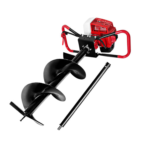 Giantz 92Cc Post Hole Digger 300Mm Petrol Drill Extension Auger Bits Post Hole Diggers & Augers