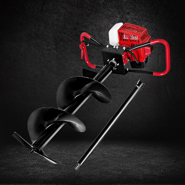 Giantz 92Cc Post Hole Digger 300Mm Petrol Drill Extension Auger Bits Post Hole Diggers & Augers