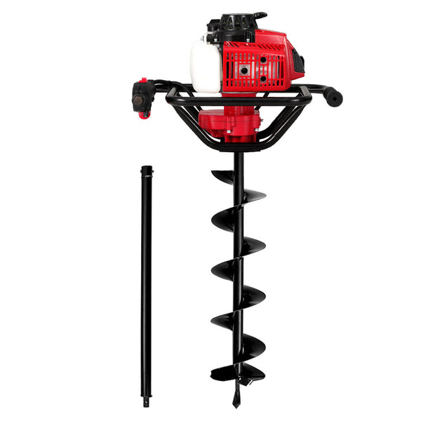 Giantz 80Cc Post Hole Digger 200Mm Petrol Drill Extension Auger Bits Post Hole Diggers & Augers