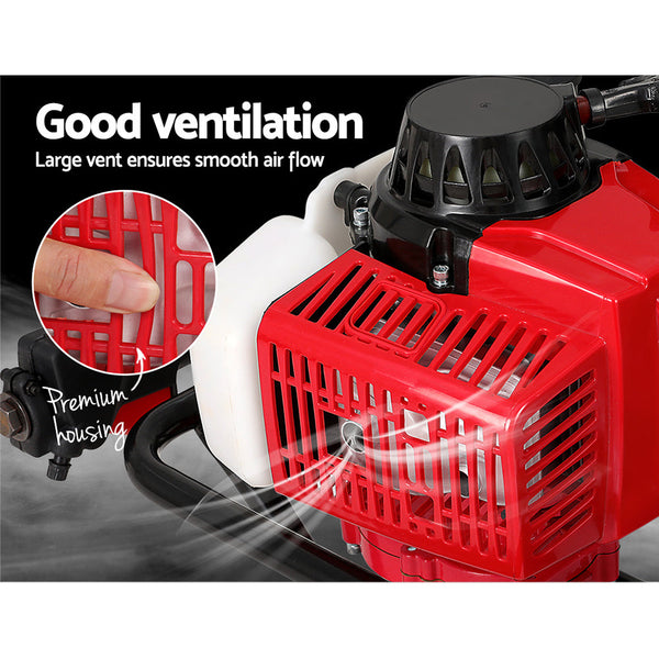 Giantz 80Cc Post Hole Digger 200Mm Petrol Drill Extension Auger Bits Post Hole Diggers & Augers