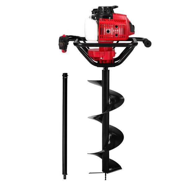 Giantz 80Cc Post Hole Digger 300Mm Petrol Drill Extension Auger Bits Post Hole Diggers & Augers