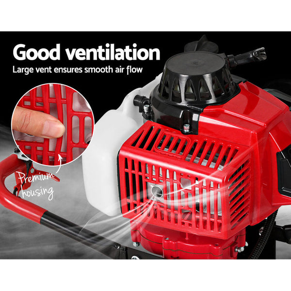 Giantz 80Cc Petrol Post Hole Digger Motor Only Engine Red Post Hole Diggers & Augers