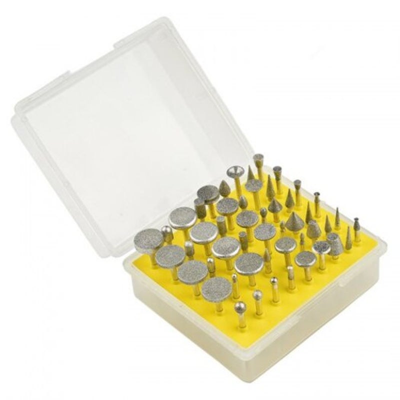 Diamond Dense Grinding Piece 10Pcs Silver Drill Bits