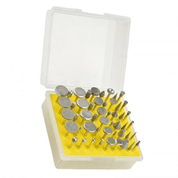 Diamond Dense Grinding Piece 10Pcs Silver Drill Bits
