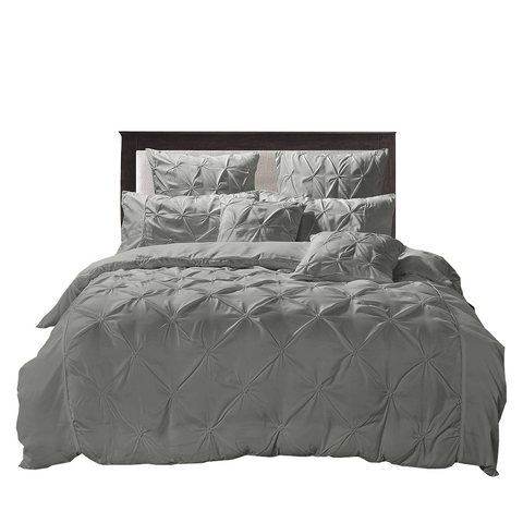 Fabric Fantastic Diamond Pintuck Duvet Quilt Cover Set Quilt Covers