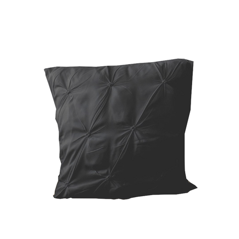 Diamond Pintuck Premium Ultra Soft Cushion Covers 2-Pack Black