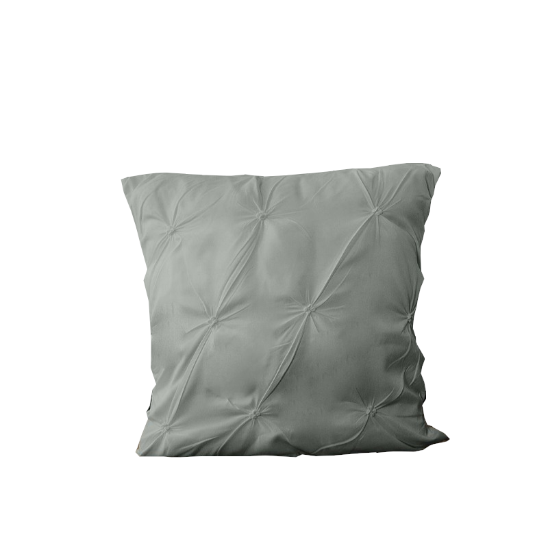 Fabric Fantastic Diamond Pintuck Premium Ultra Soft 2 Pack Grey Cushion Covers
