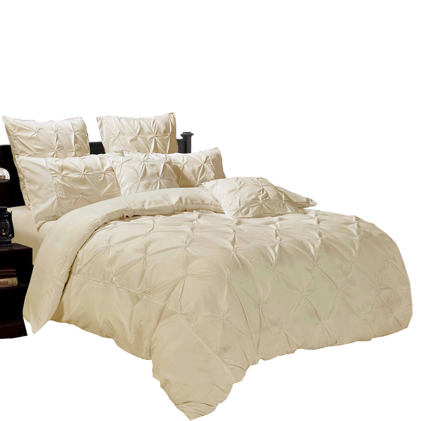 Fabric Fantastic Diamond Pintuck Duvet Quilt Cover Set Quilt Covers