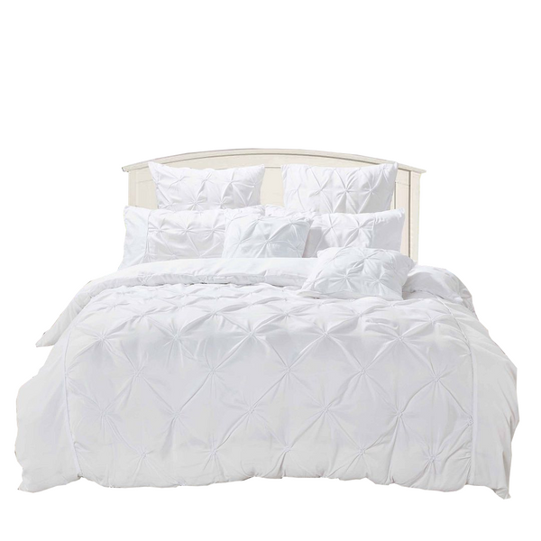 Fabric Fantastic Diamond Pintuck Duvet Quilt Cover Set Quilt Covers