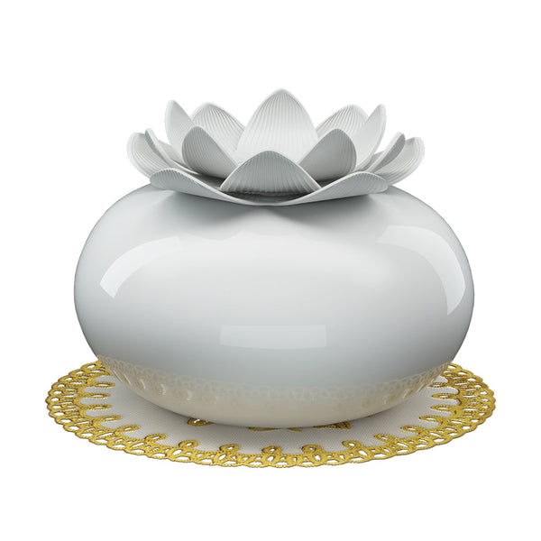 Devanti Aromatherapy Diffuser Ceramic Essential Oils Air Humidifier Lotus