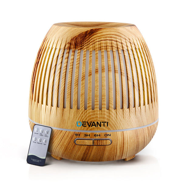 Devanti Aromatherapy Diffuser Essential Oils Air Humidifier Led Light 400Ml Humidifiers