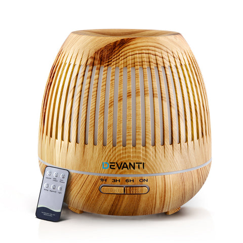 Devanti Aromatherapy Diffuser Essential Oils Air Humidifier Led Light 400Ml