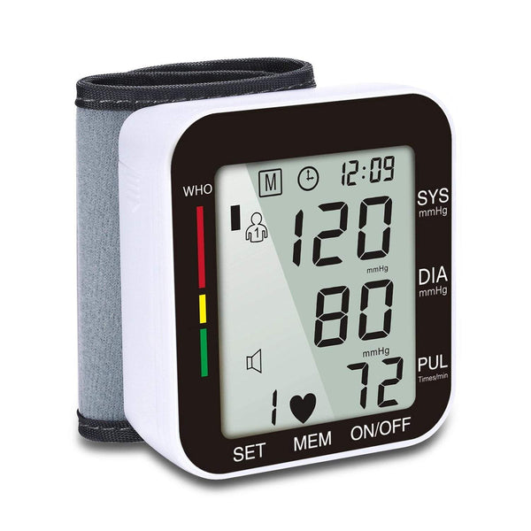Automatic Digital Wrist Blood Pressure Monitor With Lcd Display Blood Pressure Monitoring