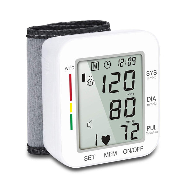 Automatic Digital Wrist Blood Pressure Monitor With Lcd Display Blood Pressure Monitoring