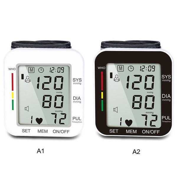Automatic Digital Wrist Blood Pressure Monitor With Lcd Display Blood Pressure Monitoring