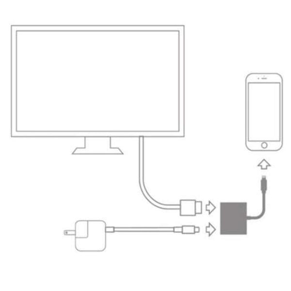 Digital Av Tv Hdmi Cable Adapter White Cables & Adapters
