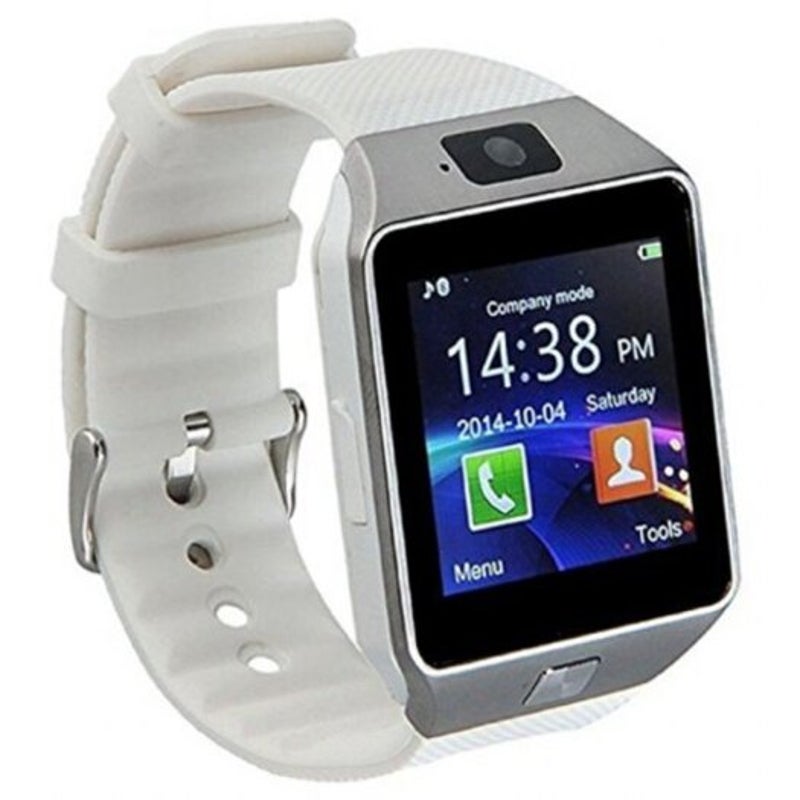 Digital Smart Watch Wristwatch Men Bluetooth Camera Sim Card Sd Supported White Smart Watches